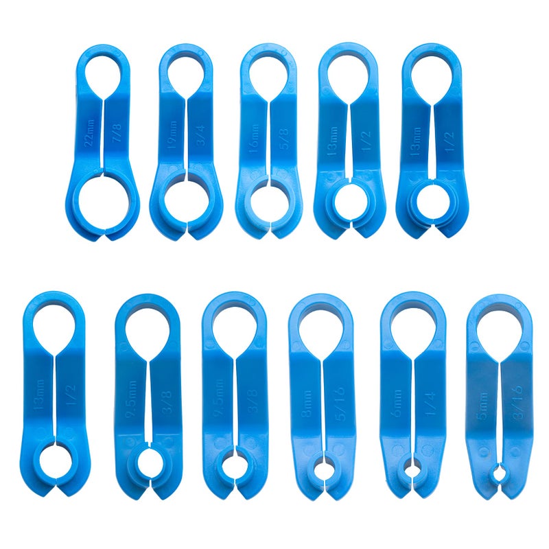 AUPREX 11 PCS AC/Fuel Line Disconnect Removal Tool Set for Ford and Others  Transmission Oil Cooler Line Quick Disconnect Kit from 3/16 to 7/8 Inch - Image 1